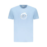Trussardi Light Blue Cotton Men T-Shirt